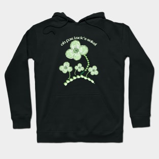 Oh for luck's sake! Pickleball clover. by Pickleball ARTwear Hoodie